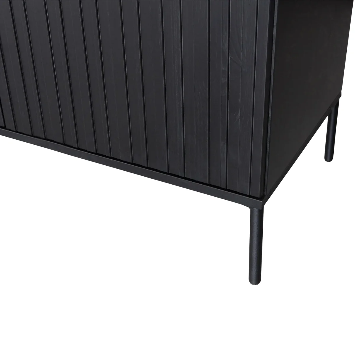 New Gravure dressoir 200 cm grenen zwart - Afbeelding 8