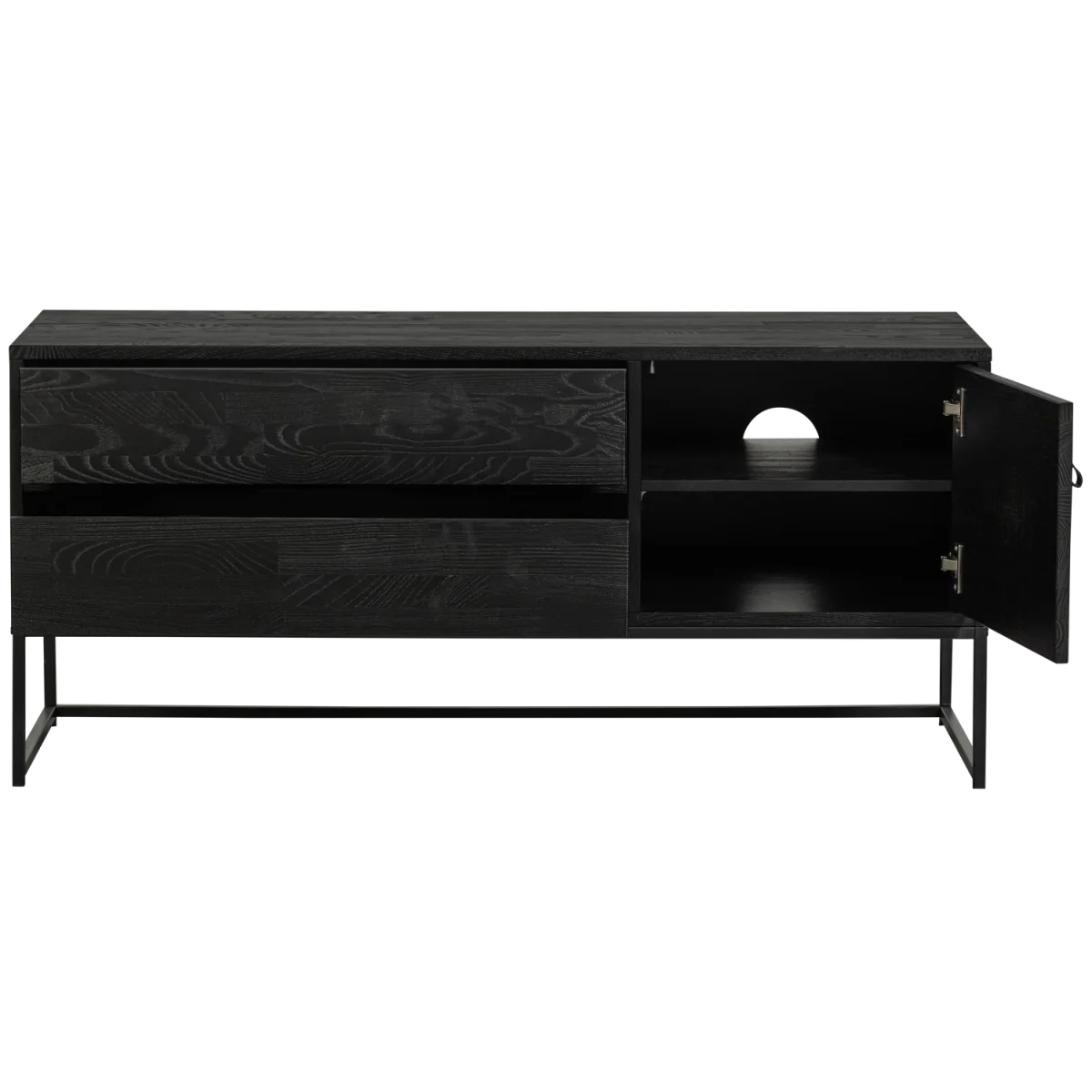 Silas tv meubel 120 cm essen blacknight - Afbeelding 5
