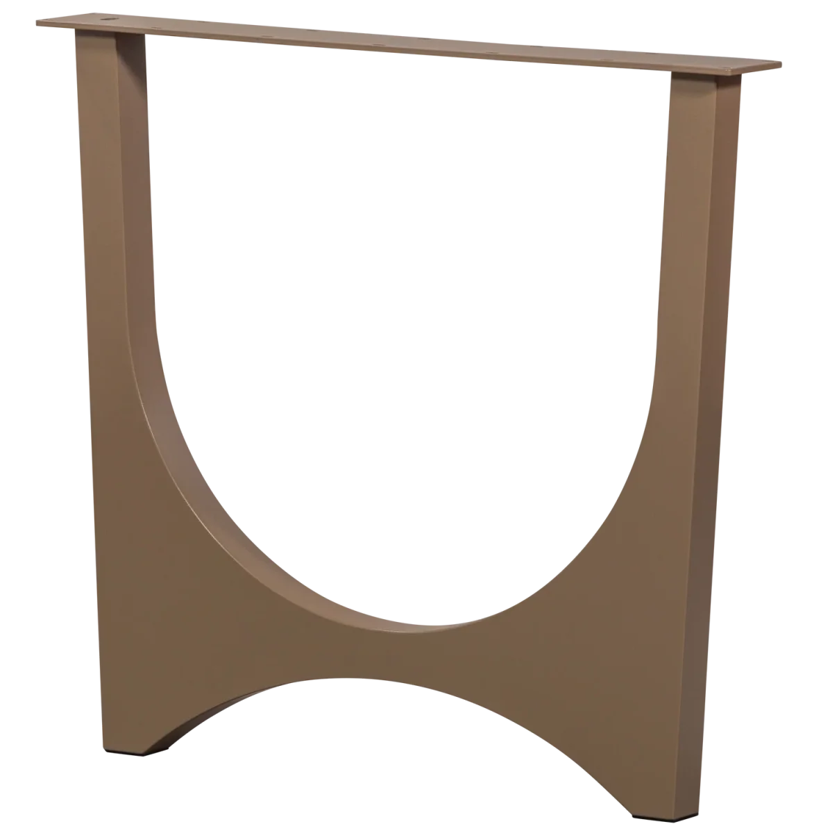 Zaandam design poot metaal donker zand 1 stuks