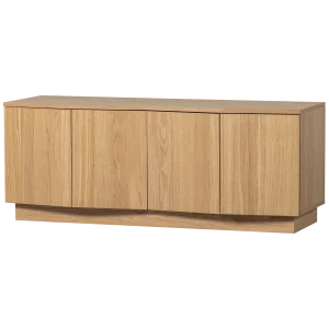 Zuma tv meubel 133 cm eiken transparant
