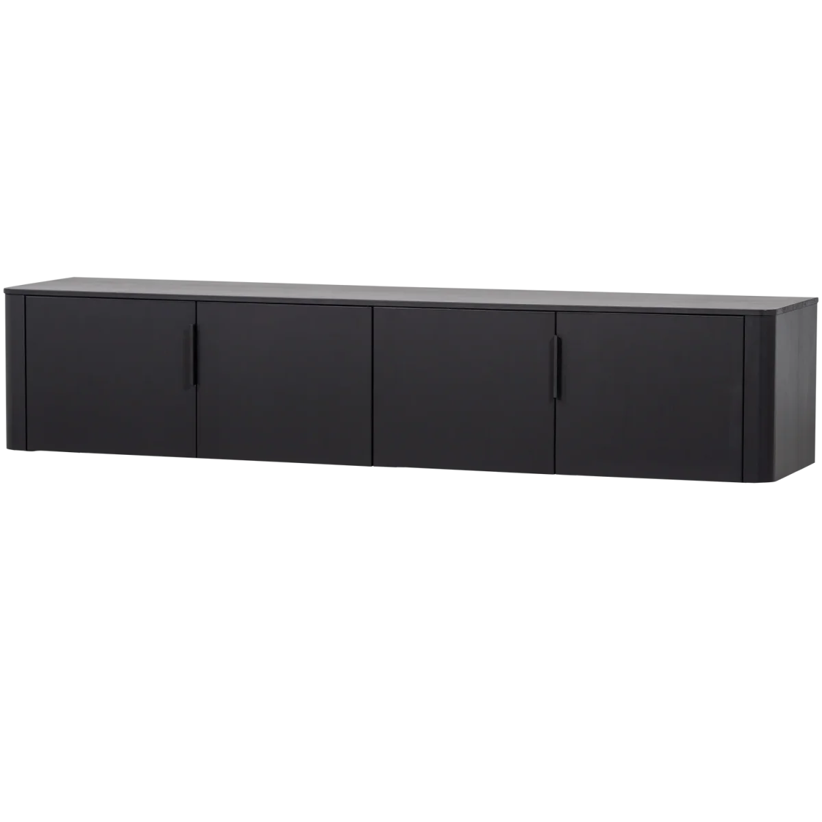 Gunnar tv meubel 200 cm grenen matzwart - Afbeelding 3