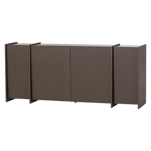 Brock dressoir 200 cm essen fineer middenbruin