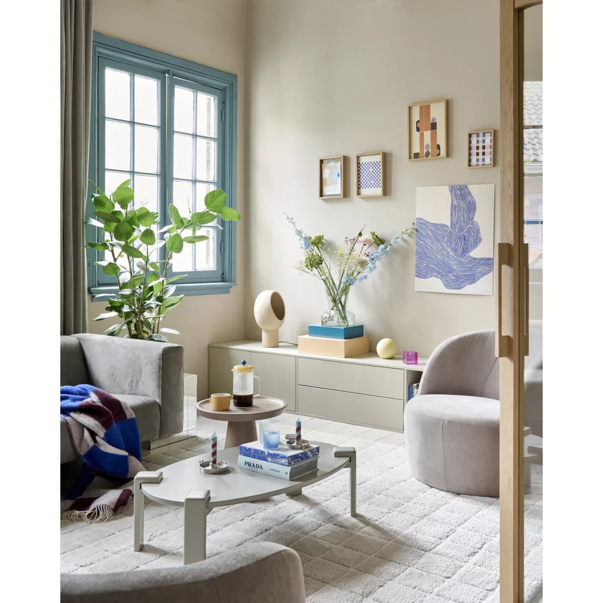 Settle Down tv meubel 200 cm grenen dust - Afbeelding 5