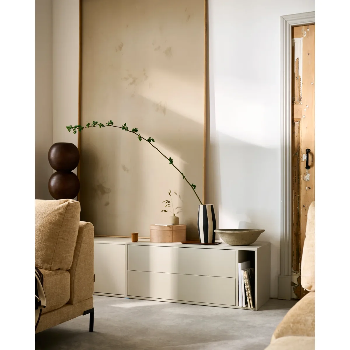 Settle Down tv meubel 200 cm grenen dust - Afbeelding 4