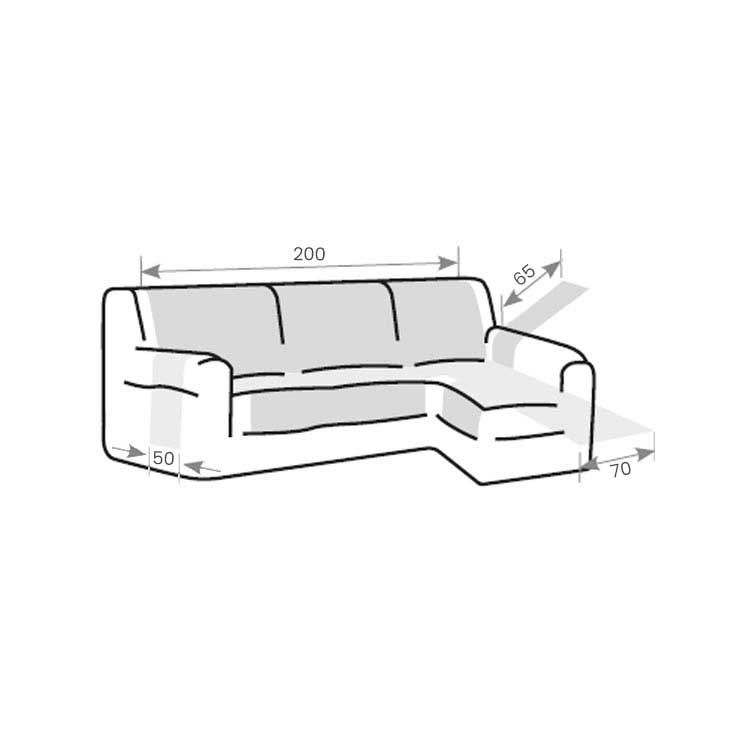Velvet Quilt Chaise Longue Rechts - Afbeelding 8