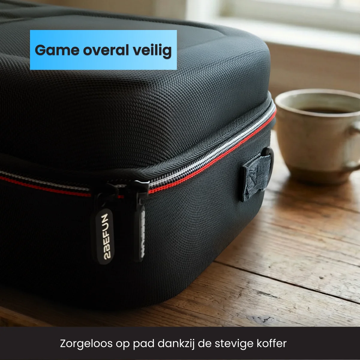 2BEFUN Nintendo Switch Case incl. Screenprotector - Ook voor Nintendo switch accessoires - Afbeelding 3